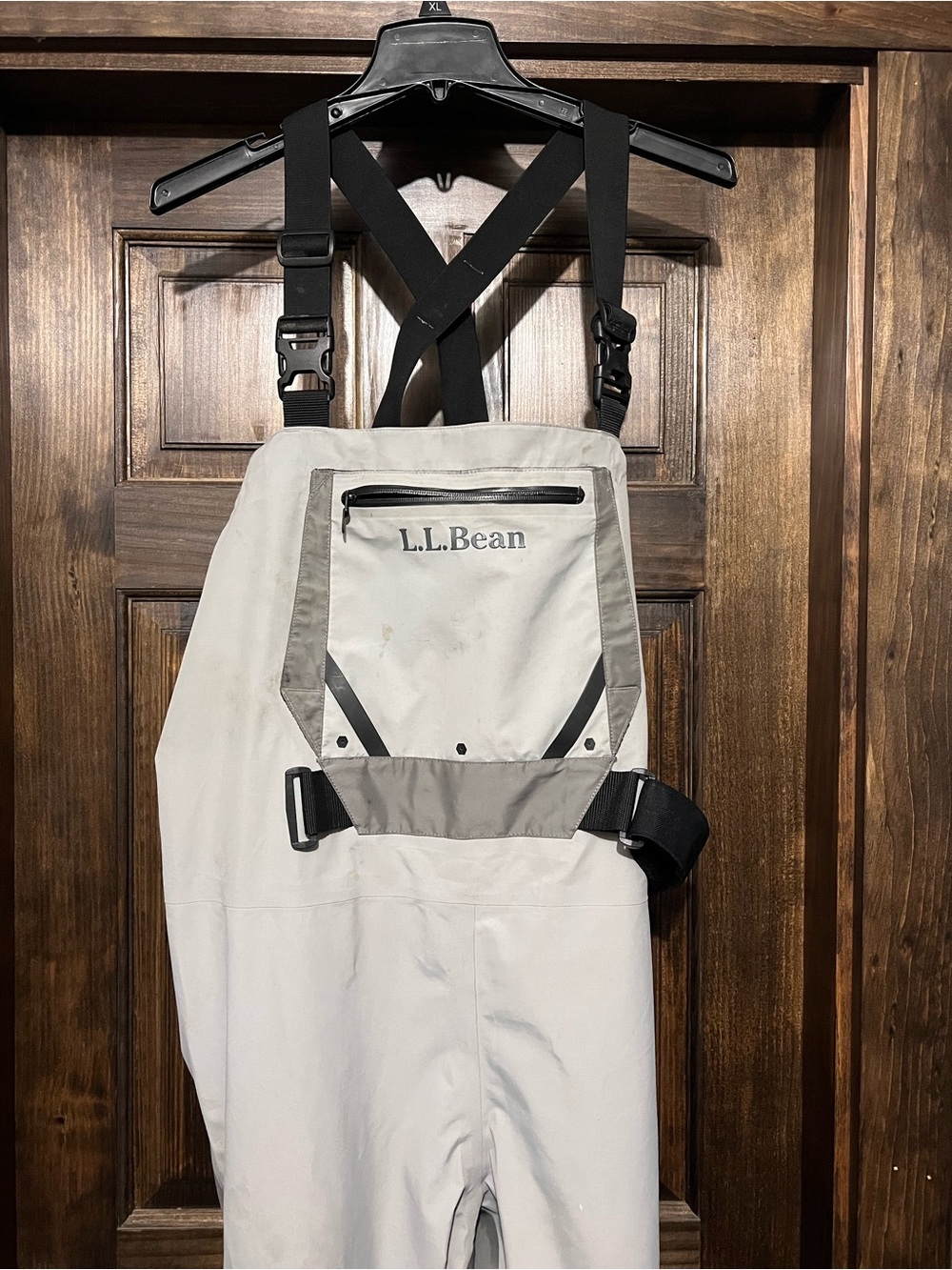 L.L. Bean Men's Large Tall Fly Fishing Waders stocking foot Double L Super Seam